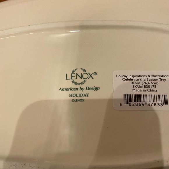 Lenox American By Design Holiday Inspirations Celebrate The Season Serving Tray - Picture 7 of 7